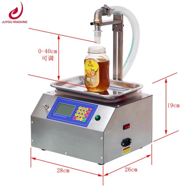 JUYOU Full Automatic Sub Filling Machine Honey Sesame Paste Edible Oil Glue Viscous Liquid,liquid Filling Machine