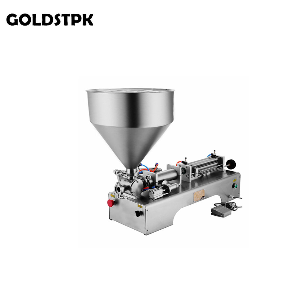 Table Semi Automatic One Head Shampoo Peanut Filler Cream Liquid Stick Bottle Filling Machine