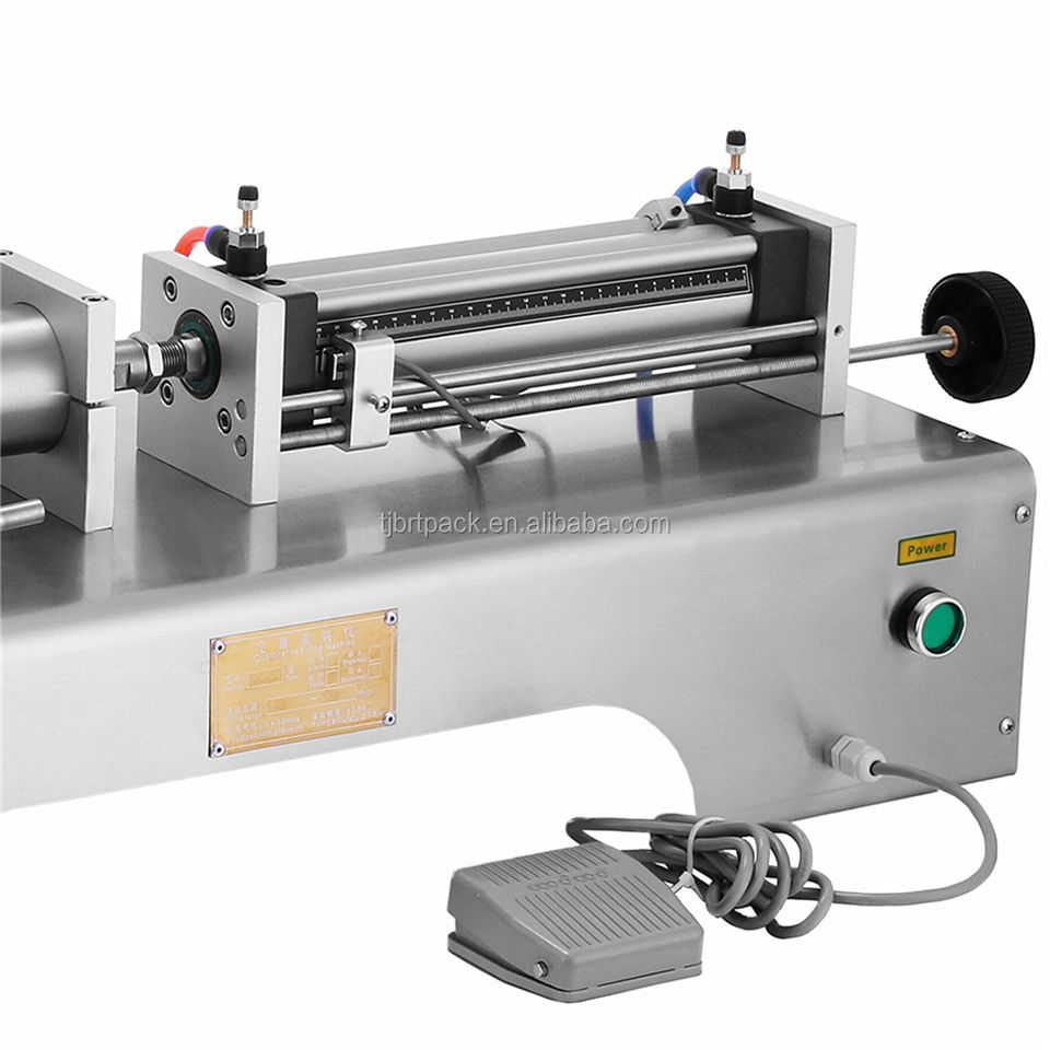 Table Semi Automatic One Head Shampoo Peanut Filler Cream Liquid Stick Bottle Filling Machine
