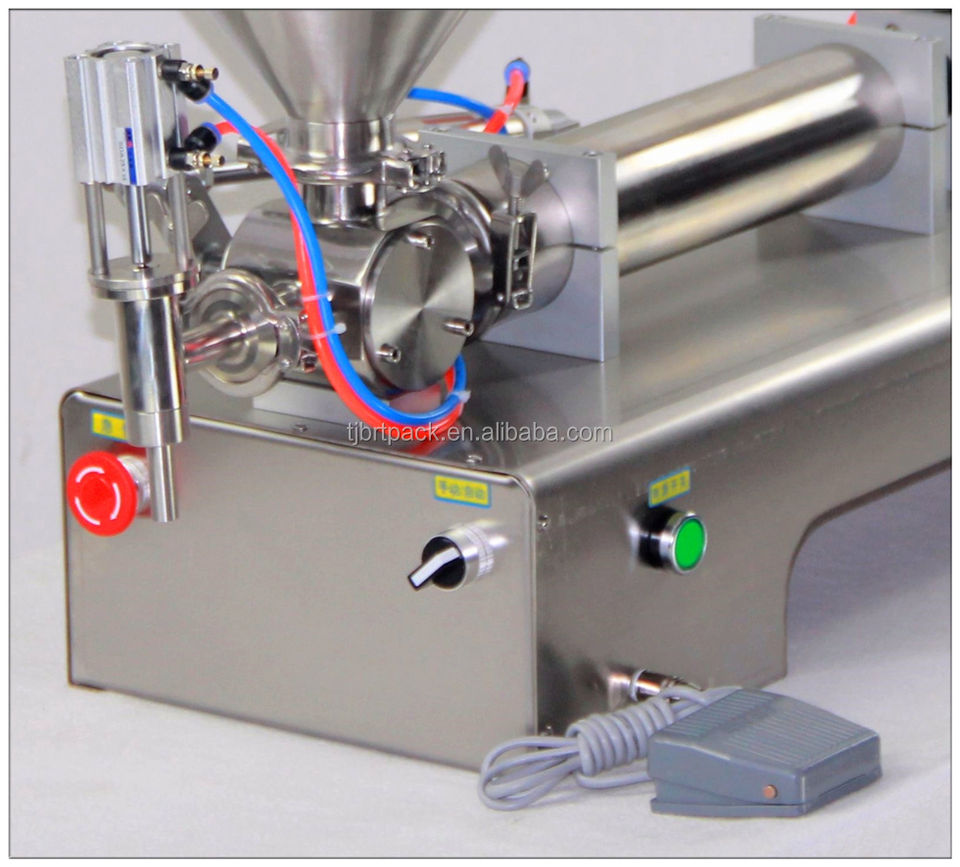 Table Semi Automatic One Head Shampoo Peanut Filler Cream Liquid Stick Bottle Filling Machine