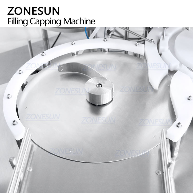 ZONESUN ZS-AFC20 Full Automatic Desktop Peristaltic Pump Small Volume Liquid Glass Vial Filling Crimping Capping Machine