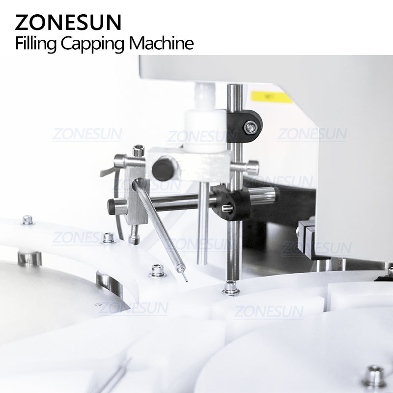 ZONESUN ZS-AFC20 Full Automatic Desktop Peristaltic Pump Small Volume Liquid Glass Vial Filling Crimping Capping Machine