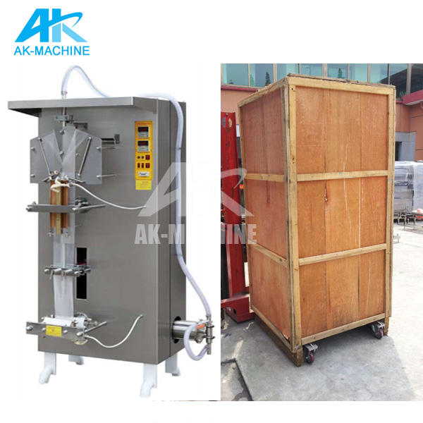AK-2000FN in Africa Automatic Plastic Bag Drinking Pure Sachet Water Filling Making Packaging Machine