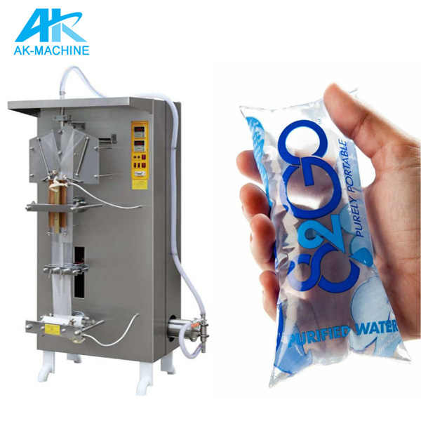 AK-2000FN in Africa Automatic Plastic Bag Drinking Pure Sachet Water Filling Making Packaging Machine