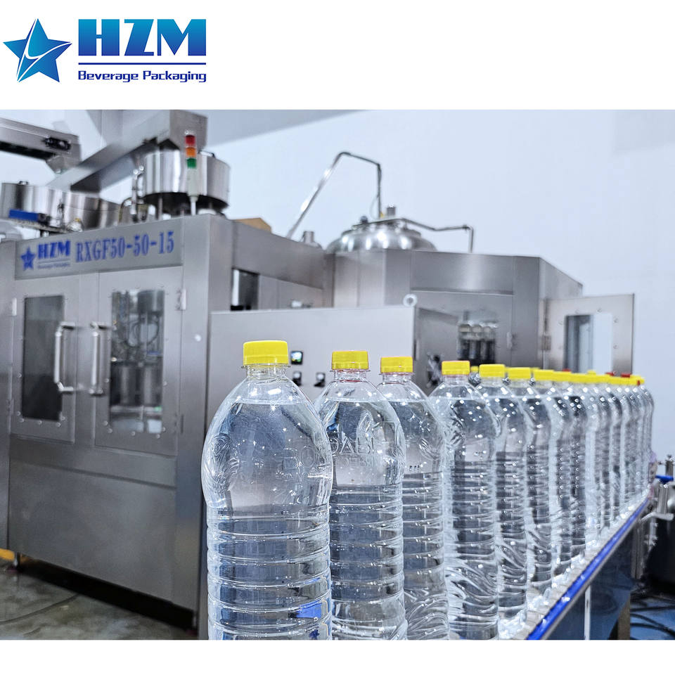 Complete Full Automatic 3 in 1 Plastic PET Bottle Pure Mineral Water Production Line Water Filling Machine