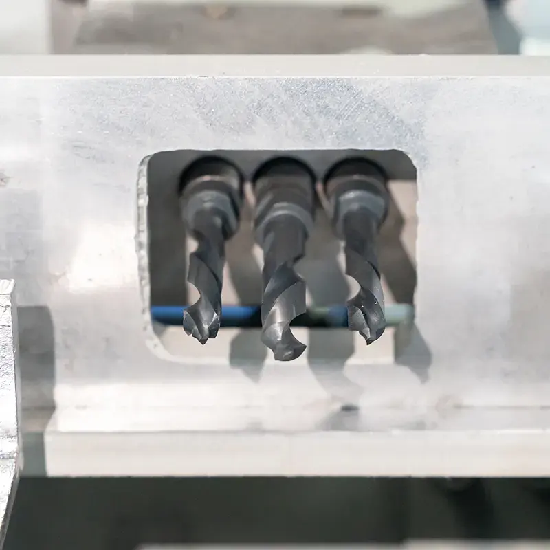 Fully Automatic Aluminum Cutting Machine for Door Window Making Lock Hole Drilling PVC/Upvc Machine Motor Alluminium