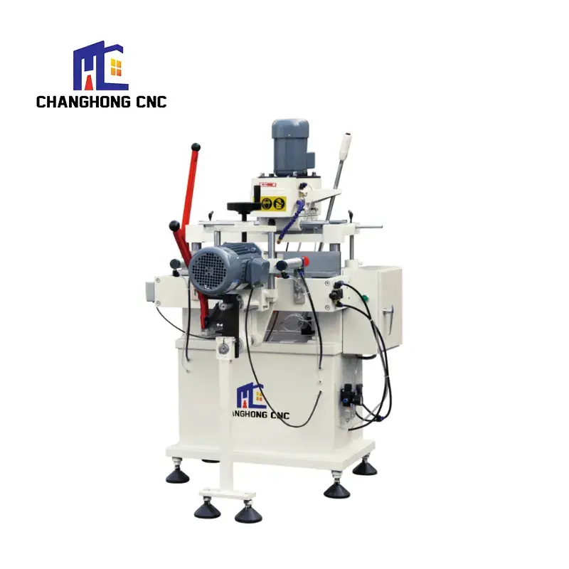 Fully Automatic Aluminum Cutting Machine for Door Window Making Lock Hole Drilling PVC/Upvc Machine Motor Alluminium