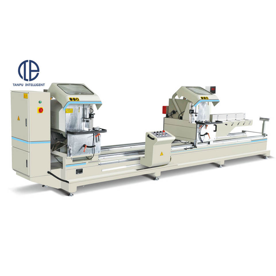 Double Head Aluminum and UPVC Cutting Saw Window and Door Making Machine and Glass Machinery