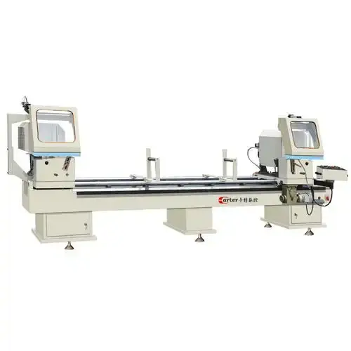 Automatic AL Profile Cutting Saw Machine for Window Door Making Used for Aluminum PVC UPVC Construction Motor PLC Engine