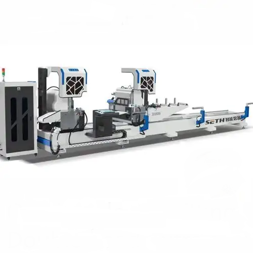 Automatic AL Profile Cutting Saw Machine for Window Door Making Used for Aluminum PVC UPVC Construction Motor PLC Engine