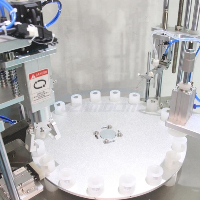 Rotary Automatic Essential Oil Eye Drops Liquid Glue Filler Glass Small Bottle Blood Tube Vial Reagent Filling Capping Machine