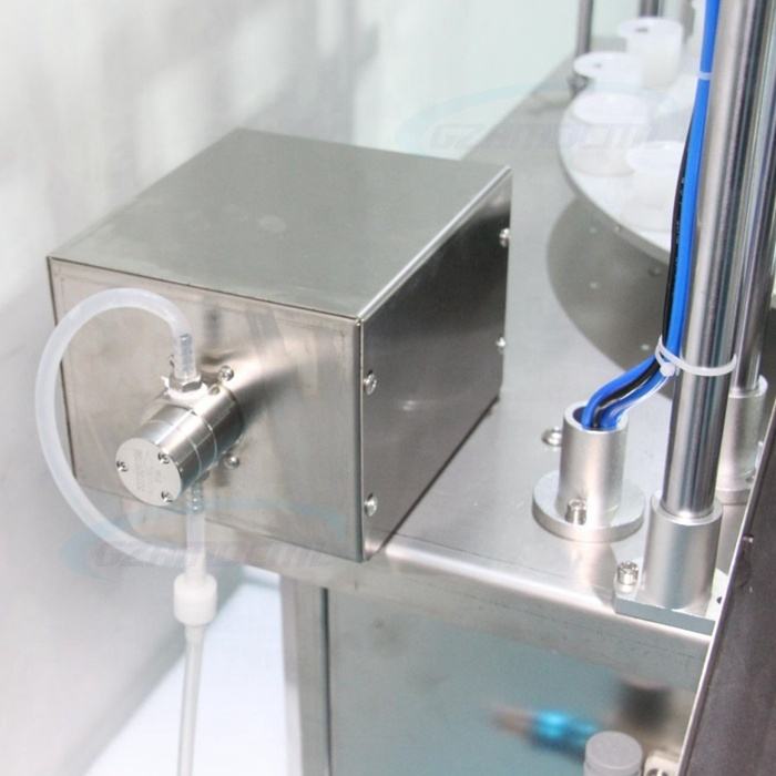 Rotary Automatic Essential Oil Eye Drops Liquid Glue Filler Glass Small Bottle Blood Tube Vial Reagent Filling Capping Machine