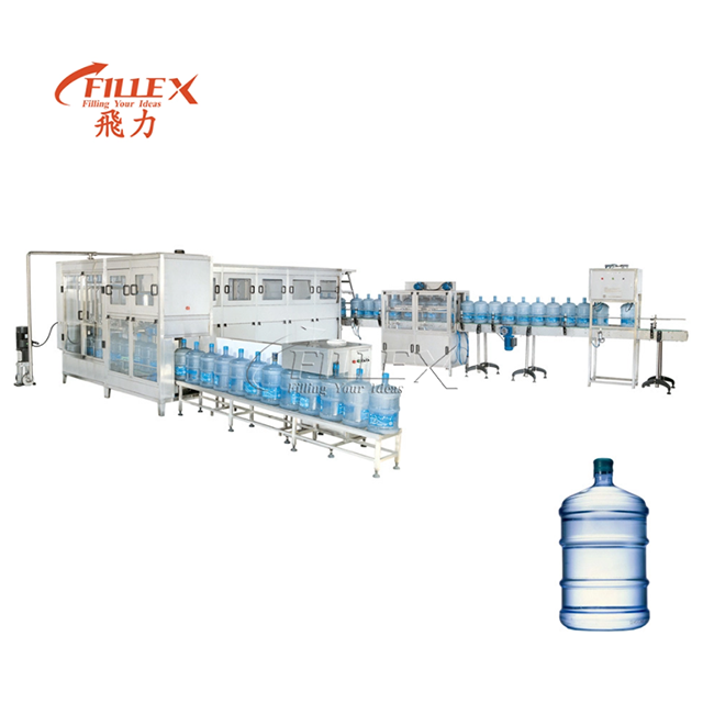 5 Gallon Barrel Water Production Line Monoblock 20L Bottle Water Washing Filling Capping Machine