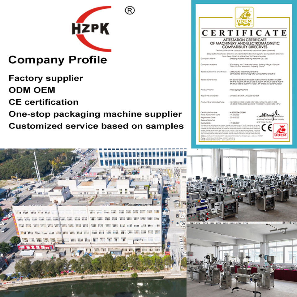 HZPK Fully Automatic 4 Head Liquid Filling Machine Water Bottle Capping Labeling Oil Milk Lotion Energy Drink Filling Machine