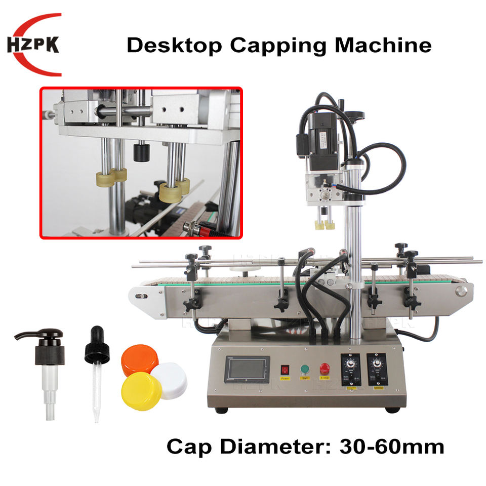 HZPK Fully Automatic 4 Head Liquid Filling Machine Water Bottle Capping Labeling Oil Milk Lotion Energy Drink Filling Machine