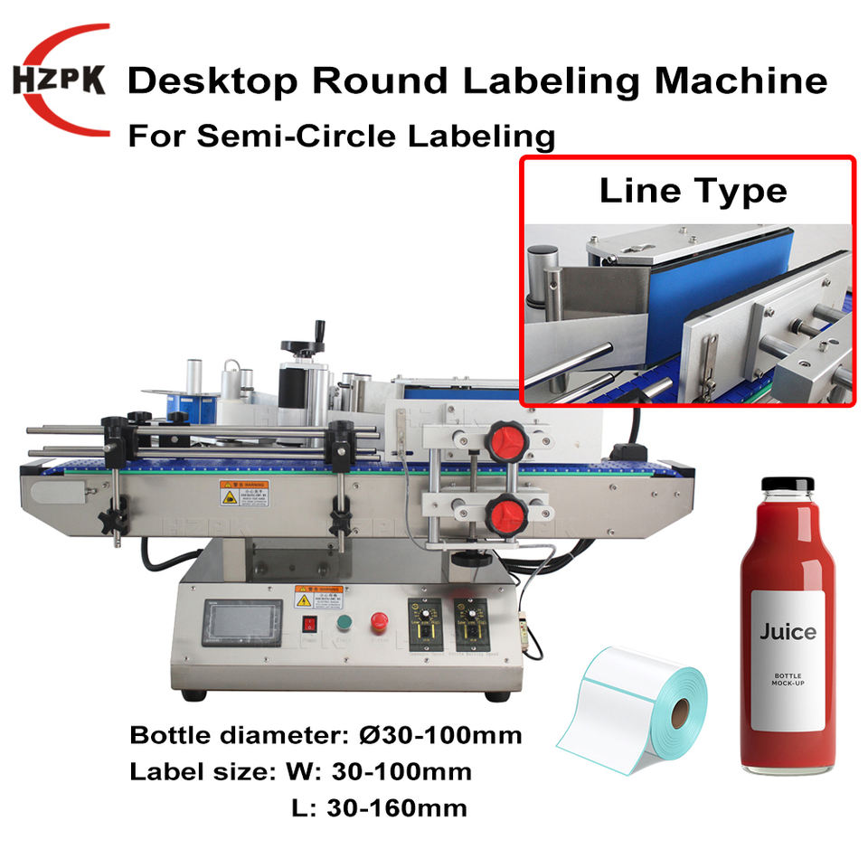 HZPK Fully Automatic 4 Head Liquid Filling Machine Water Bottle Capping Labeling Oil Milk Lotion Energy Drink Filling Machine