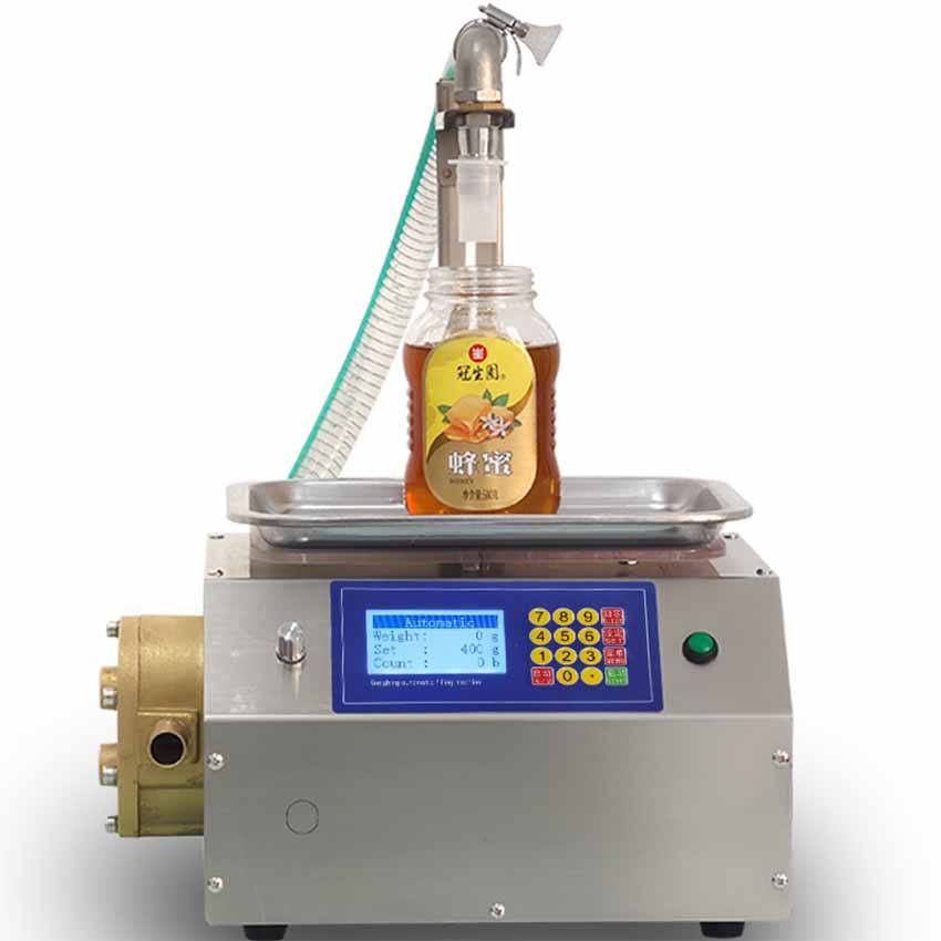 Small Honey Filling Machine Manually Filling Machine Weigh Scale Filling Machine
