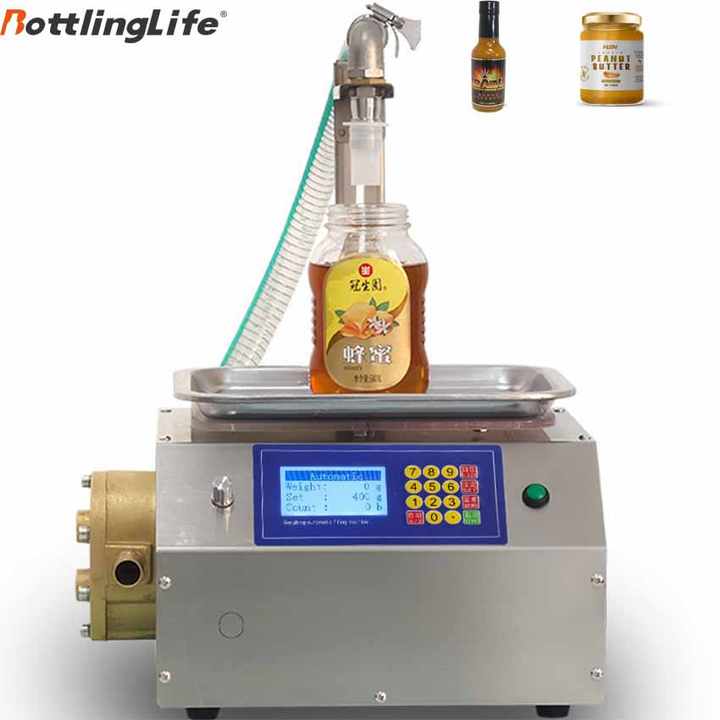 Small Honey Filling Machine Manually Filling Machine Weigh Scale Filling Machine