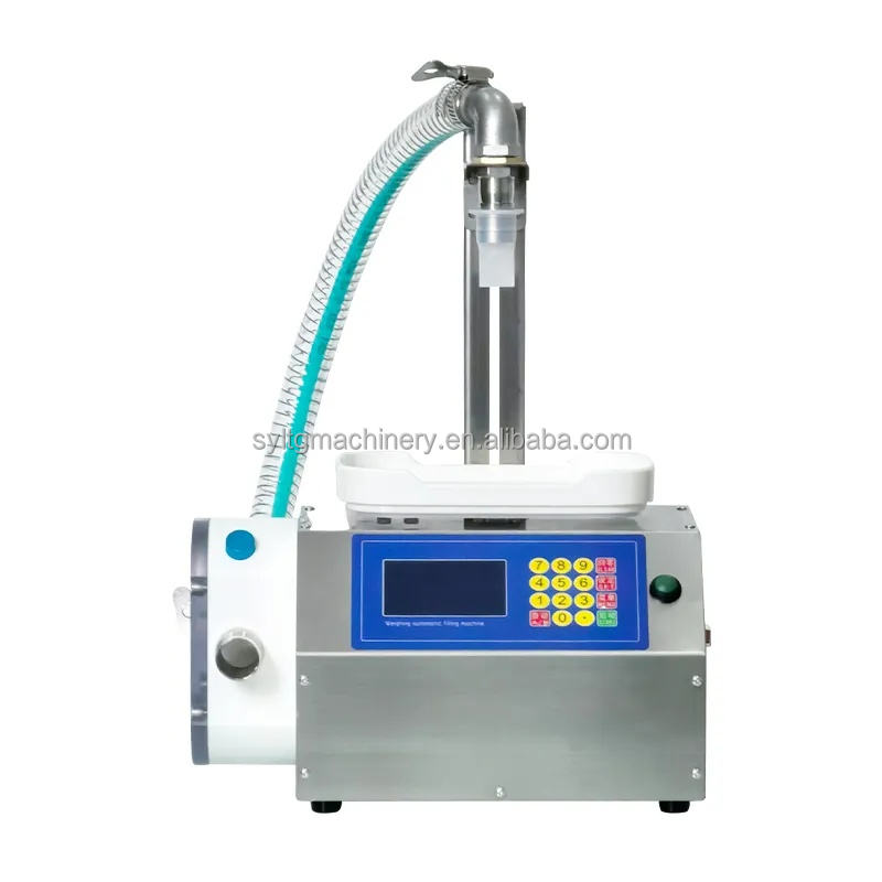 CSY-A3 Semi-Automatic Gear Pump Manual Liquid Honey Edible Oil Bottle Paste Weighing Filling Machine