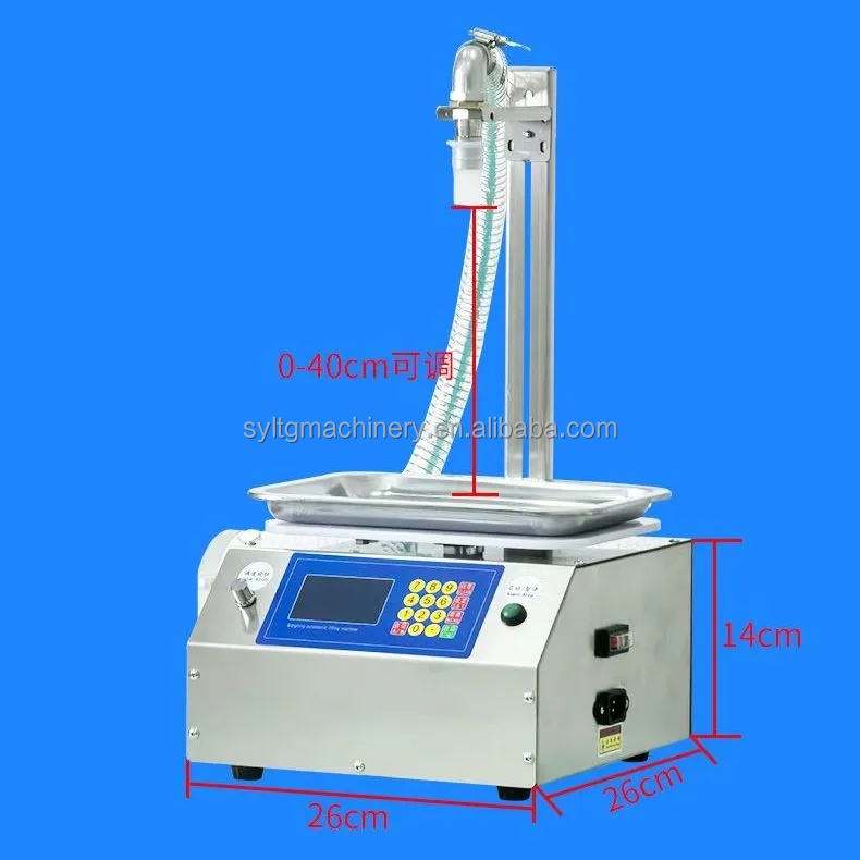CSY-A3 Semi-Automatic Gear Pump Manual Liquid Honey Edible Oil Bottle Paste Weighing Filling Machine