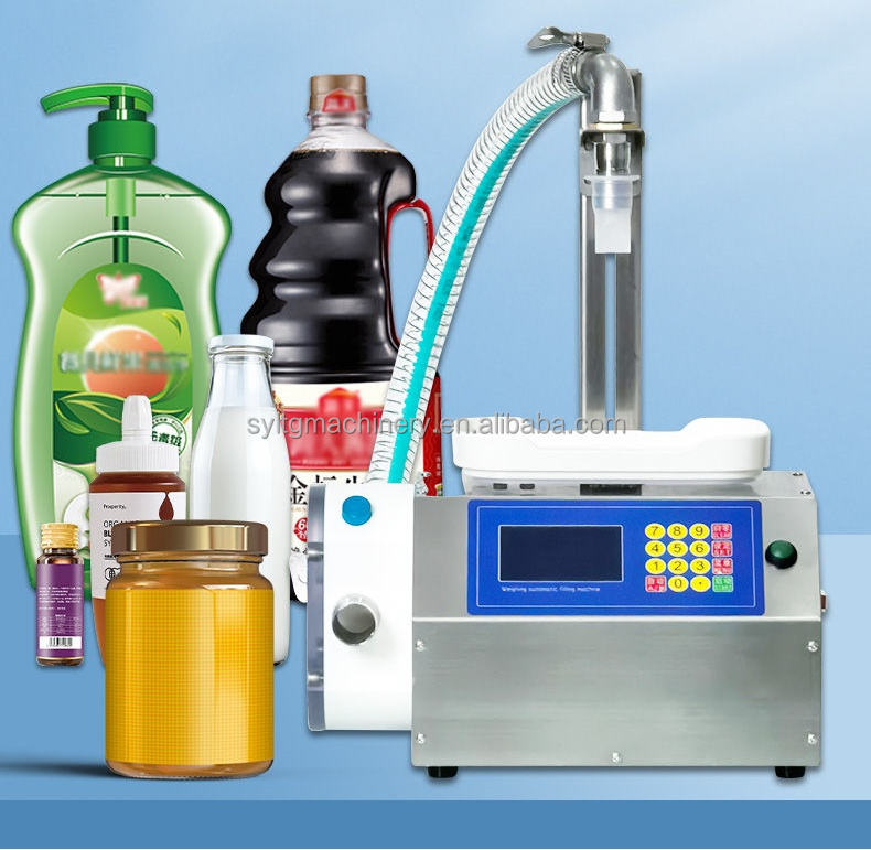 CSY-A3 Semi-Automatic Gear Pump Manual Liquid Honey Edible Oil Bottle Paste Weighing Filling Machine