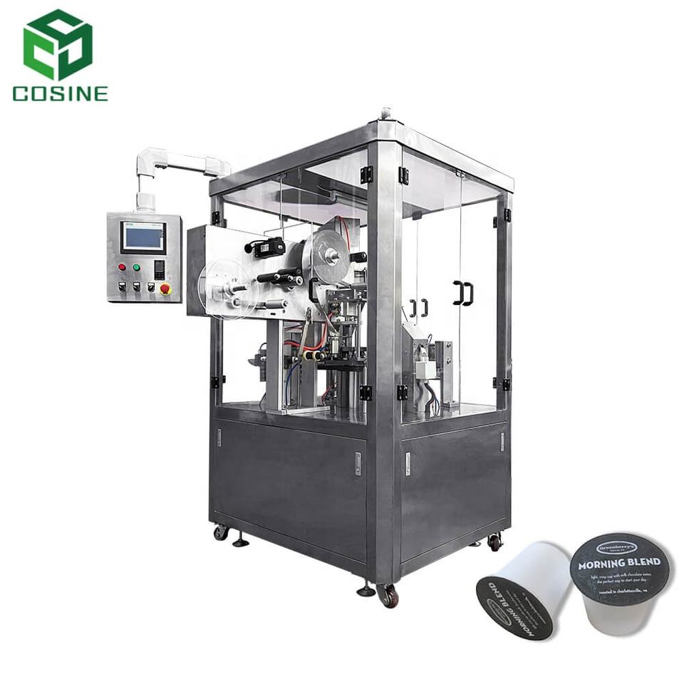 Rotary Type K-Cup Coffee Capsule Filling and Sealing Machine