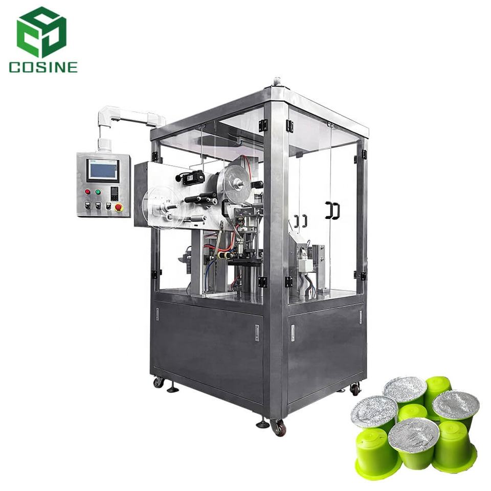 Rotary Type K-Cup Coffee Capsule Filling and Sealing Machine