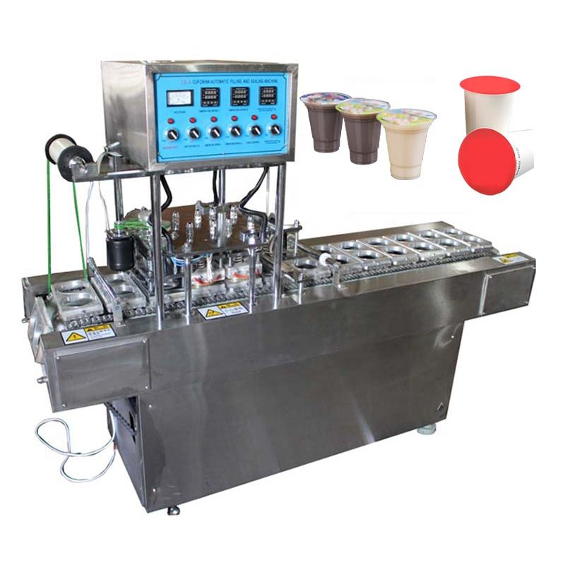Plastic Cup Sealing Machine Automatic Cup Filling and Sealing Machine