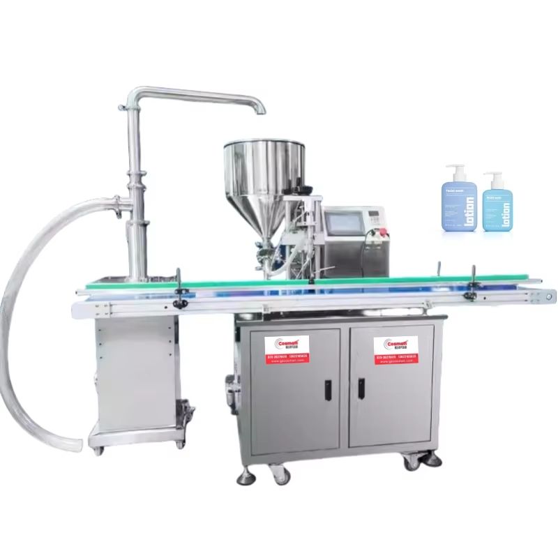 Customized Filling and Capping Machine Single Nozzle Automatic Paste Filler Cream Bottle Jars Ketchup Bottles Filling Machine