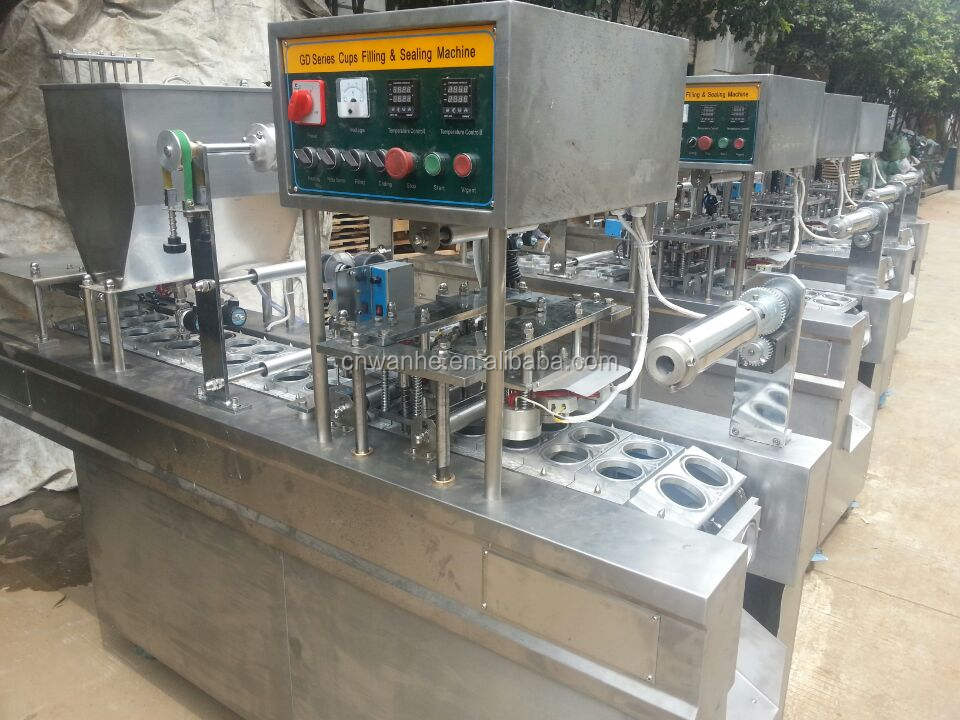 CD-20B Automatic Mineral Water Cup Jelly Filling Sealing Machine Cup Filling and Sealing Machine