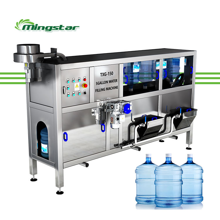 Automatic 20 Liter Water Bottle Filling 600 Bph Miner Water Fill Machine 5 Gallon Filling Machine