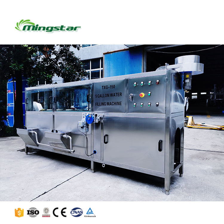 Automatic 20 Liter Water Bottle Filling 600 Bph Miner Water Fill Machine 5 Gallon Filling Machine