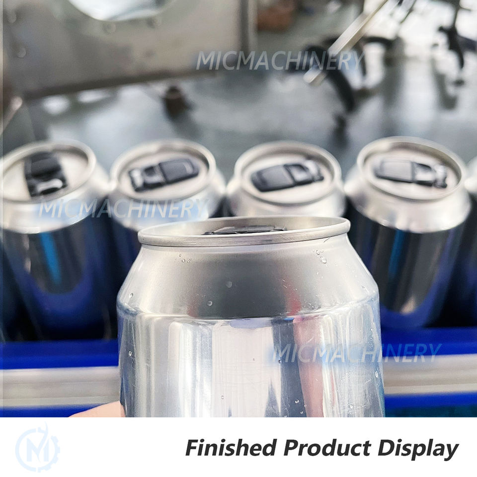 Automatic Canning Line Small PET Aluminum Cans Beverage Coffee Tea Juice Filling Machine