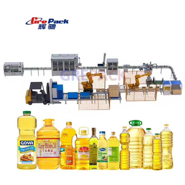 A to Z Complete Edible Oil Filling Line Olive Sesame Edible Oil Filling Capping Production Line Cooking Oil Filling Machine