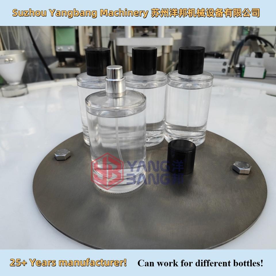 Automatic 4 Heads Perfume Bottle Filling Machine Perfume Making Production Line Filling Capping Packing Machine 50ml 100ml