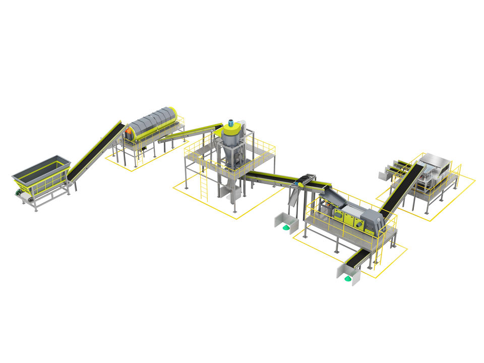 Automotive Glass Recycling Machine Windshield Glass PVB Film Separator Machine