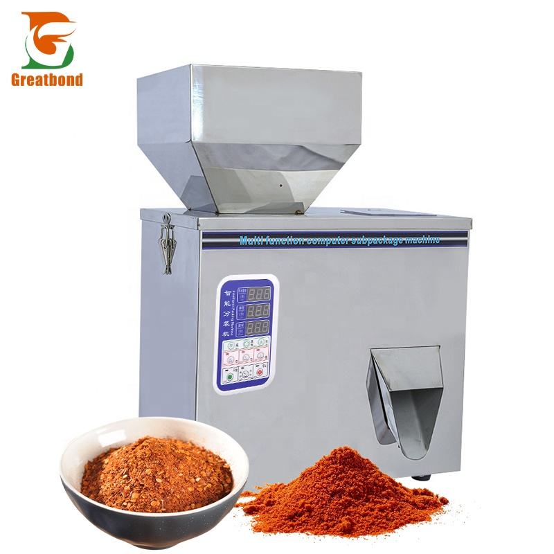 100g 500g Multifunction Grain Seasoning Baking Milk Tea Coffee Corn Soda Powder Weighing Filling Machine