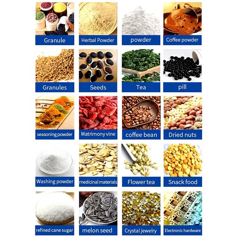 100g 500g Multifunction Grain Seasoning Baking Milk Tea Coffee Corn Soda Powder Weighing Filling Machine