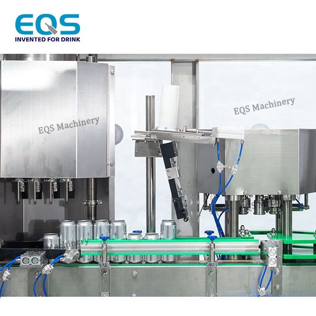 Small 300BPH 330ml Ber Tin Aluminium Can Making Production Line Canning Beer Filling Machine