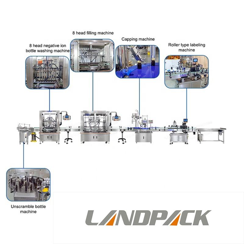 Liquor Health Care Wine Bottle Bottling Filling Production Line Machines Machine