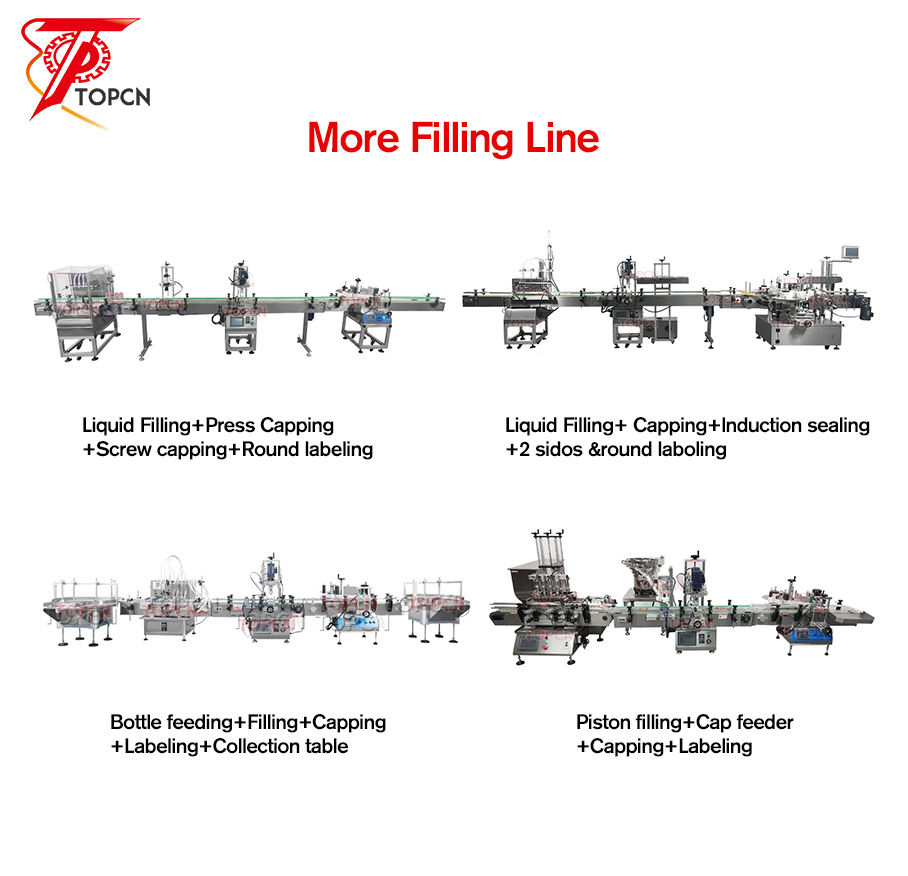 Good Automatic Small Scale Ink Liquor Milk Tea Wine Drops PET Bottle Liquid Filling Capping Double Side Labeling Machine