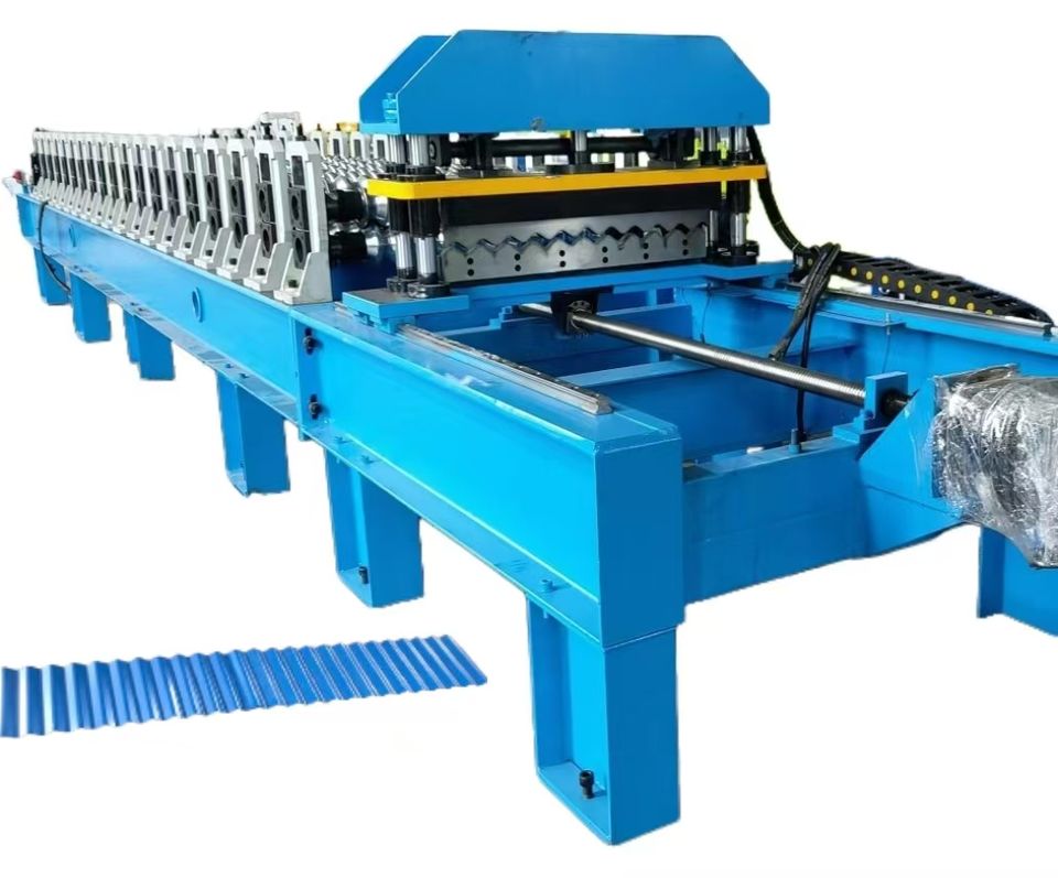 High Speed Aluminum Galvanized Steel Corrugated Roof Sheet Roll Forming Machine