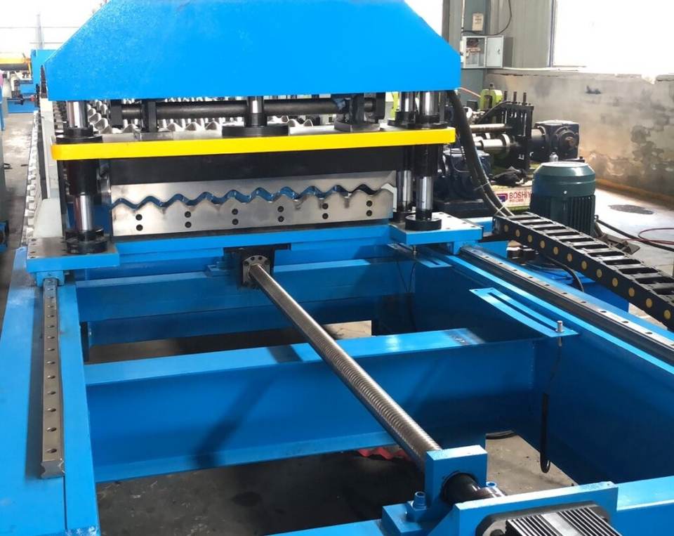 High Speed Aluminum Galvanized Steel Corrugated Roof Sheet Roll Forming Machine