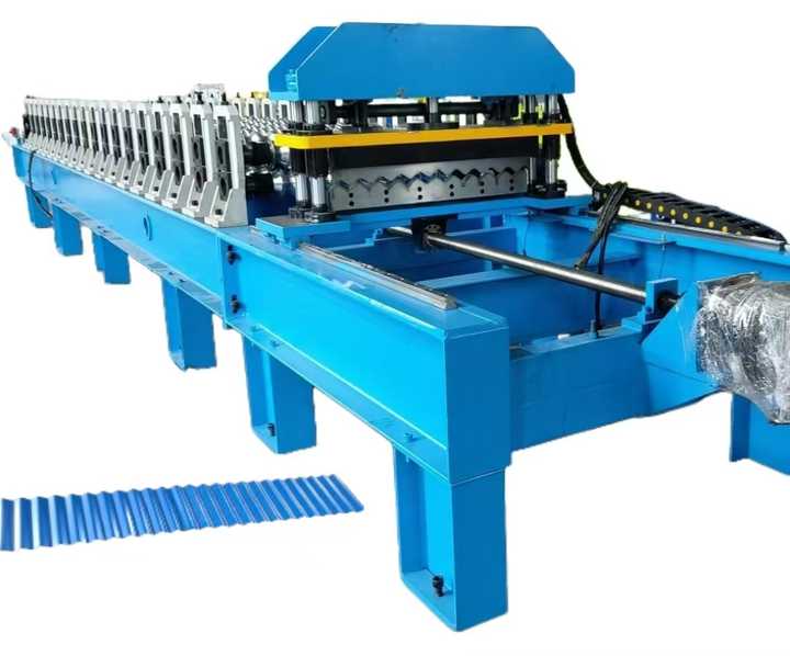 High Speed Aluminum Galvanized Steel Corrugated Roof Sheet Roll Forming Machine