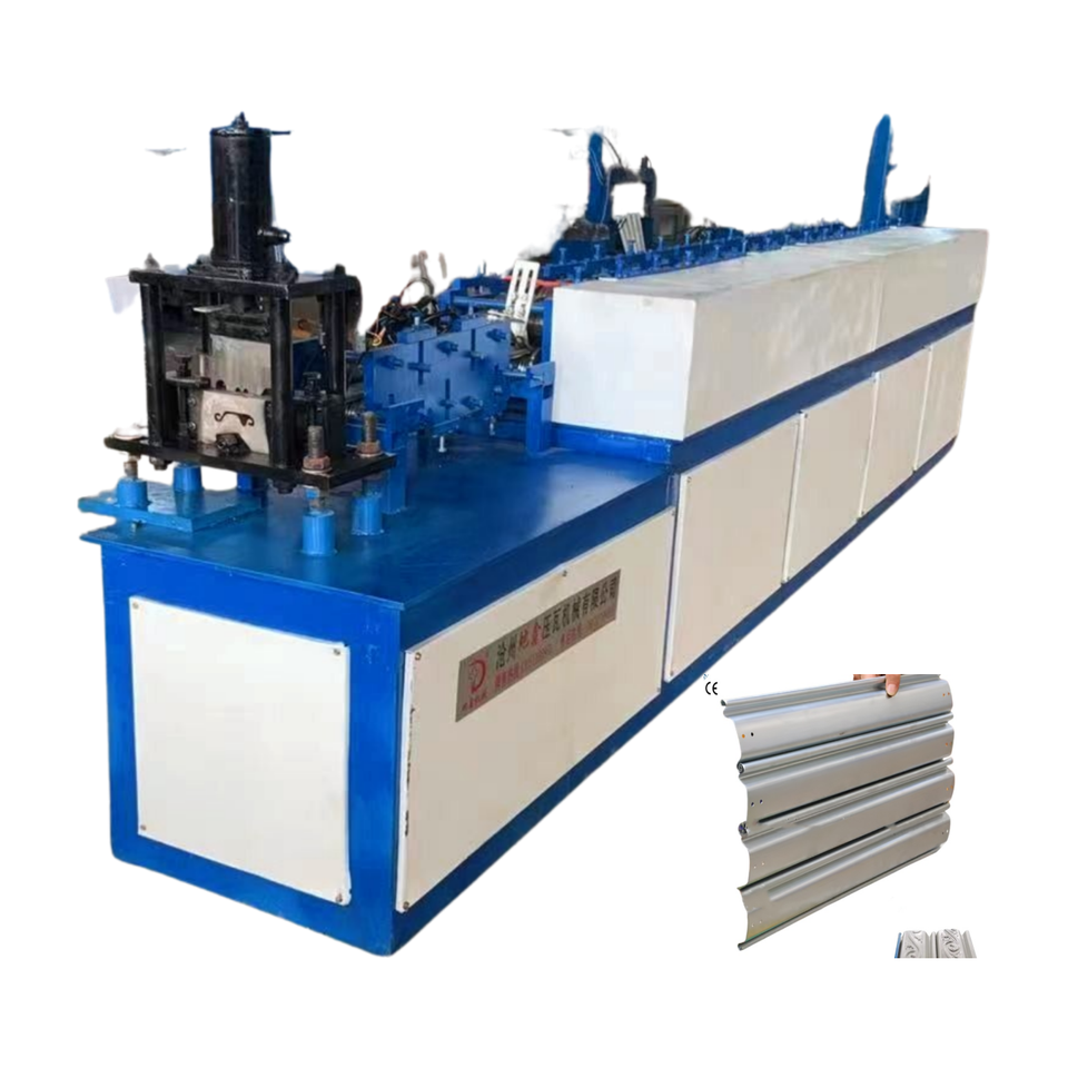 Automatic Galvanized Steel Roller Shutter Door Panel Seaming Roll Forming Machine Motor Pump Bearing High Productivity