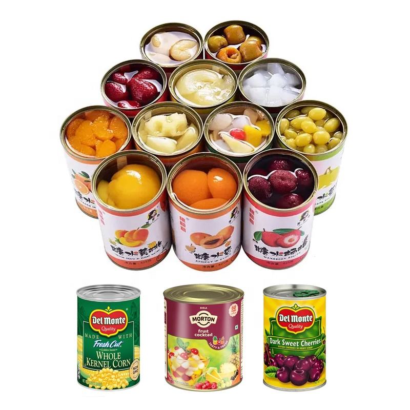 Pineapple Peach Granule Canned Food Fruit Can Cans Filling Production Line Machine