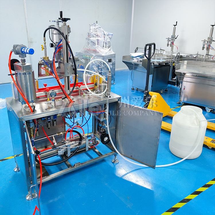 Semi Automatic Aerosol Machine Filling Cans Gas Lighter Spray Paint lpg Refill Filling Machine