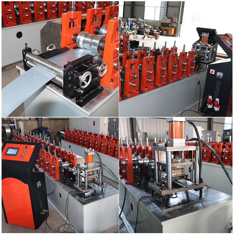 Metal Roller Shutter Door Steel Frame Purlin Profiled Making Machines Guide Rails Roll Forming Machine
