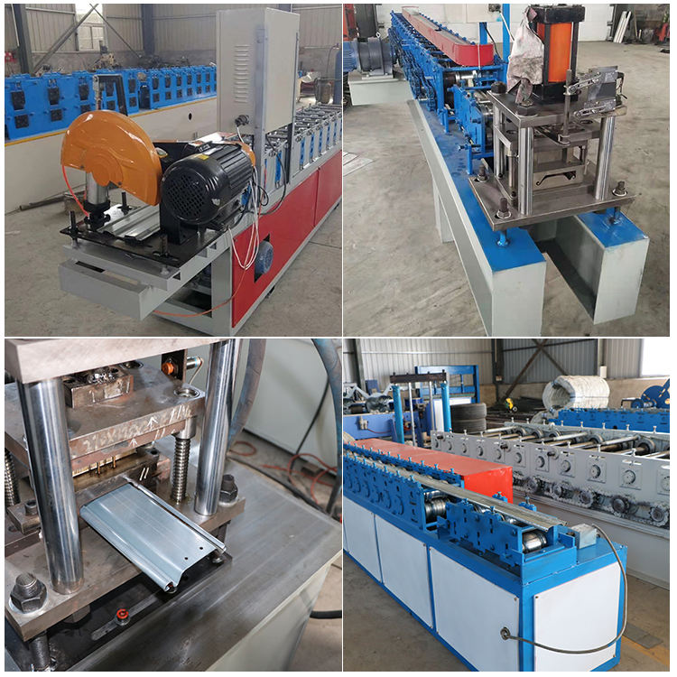 Metal Roller Shutter Door Steel Frame Purlin Profiled Making Machines Guide Rails Roll Forming Machine