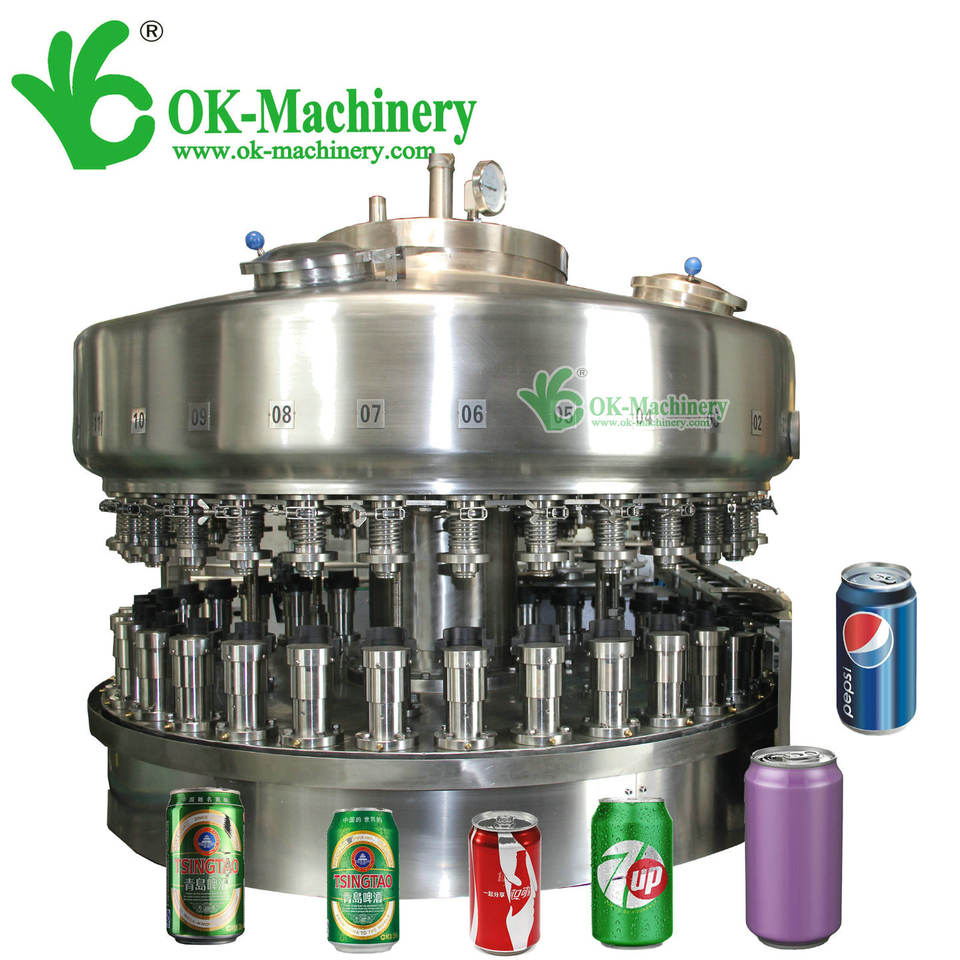 DZ053 Automatic Aluminum Tin Can Juice Soda Drink Filling Sealing Line Machine Canning Machine